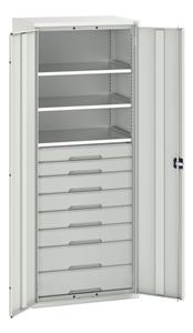 Bott Verso Basic Tool Cupboards Cupboard with shelves Verso 800x550x2000H Cupboard 8 Drawer 3 Shelf